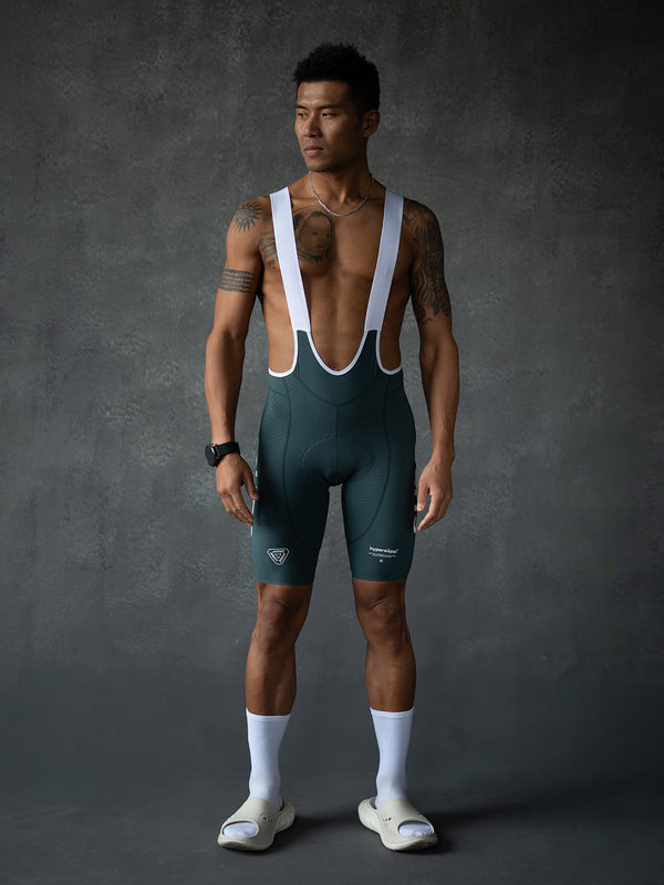 Men's Performance SUPP. Bib Shorts - Dark Green