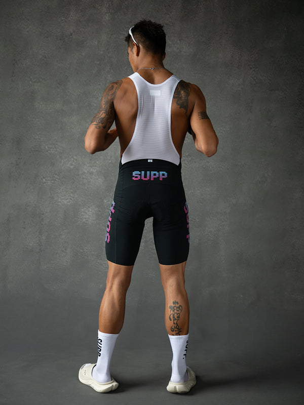 Men's Performance NEON Bib Shorts - Black