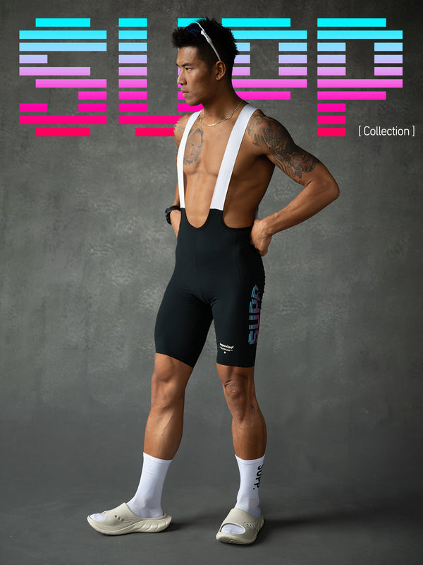 Men's Performance NEON Bib Shorts - Black