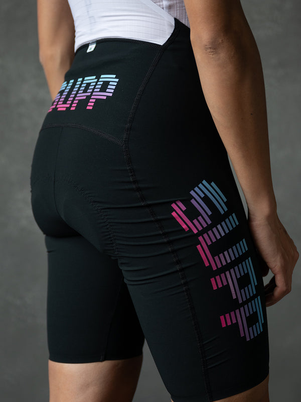 Women's Performance NEON Bib Shorts - Black