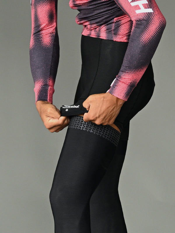 Men's SUPP. Fleece Bib Shorts 5-15℃ - Black (Includes Leg Warmers)