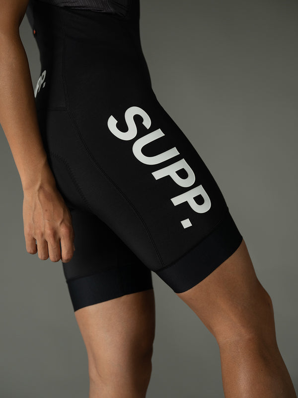 Women's SUPP. Fleece Bib Shorts 5-15℃ - Black (Includes Leg Warmers)