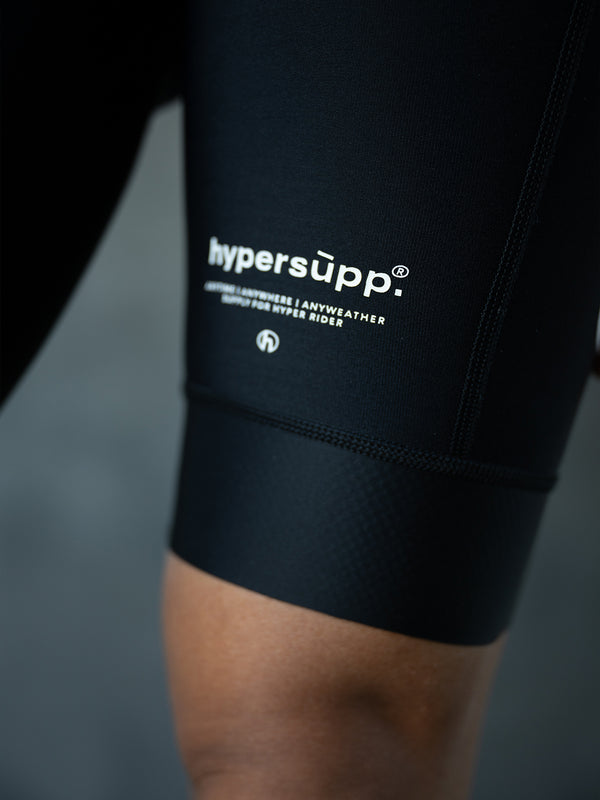 Women's SUPP Thermal Bib Shorts - Black DWR