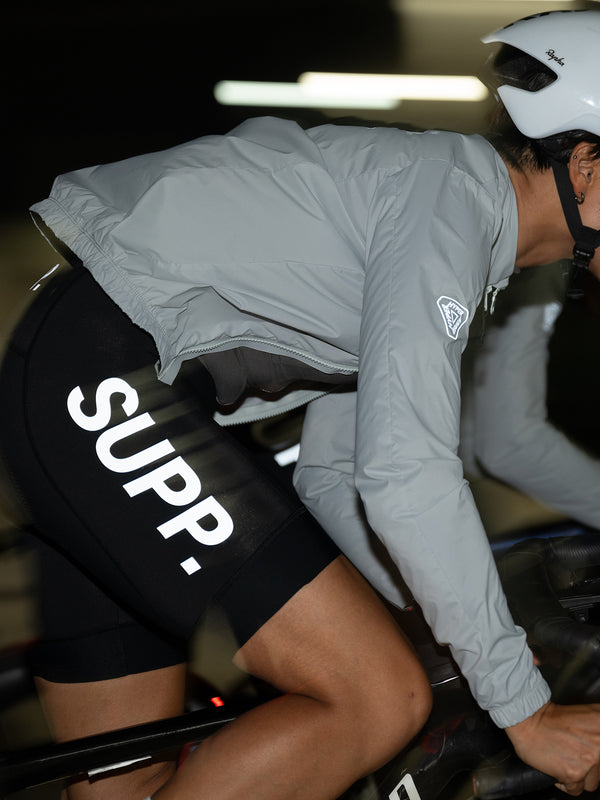 Women's SUPP. Fleece Bib Shorts 5-15℃ - Black (Includes Leg Warmers)