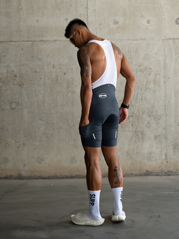 Men's Wildway Bib Shorts - Titanium Gray