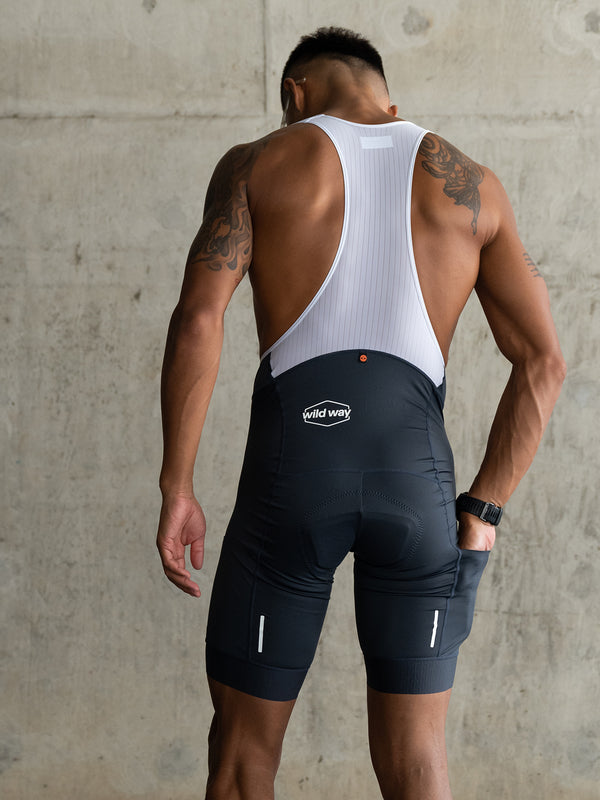 Men's Wildway Bib Shorts - Titanium Gray