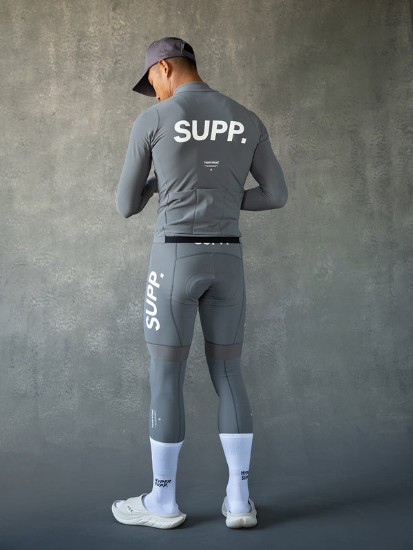 Men's SUPP. Thermal Long Sleeve Jersey 5-15℃ - Smoked Pearl