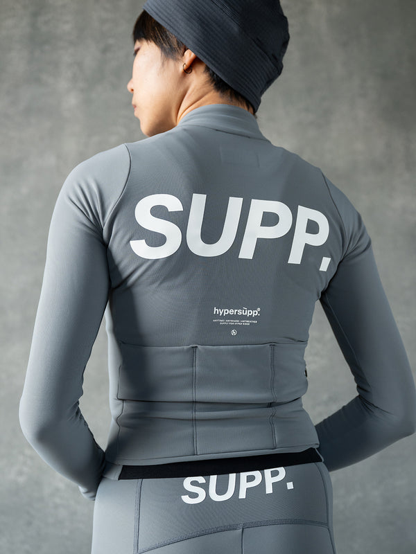 Women's SUPP. Thermal Long Sleeve Jersey 5-15℃ - Smoked Pearl