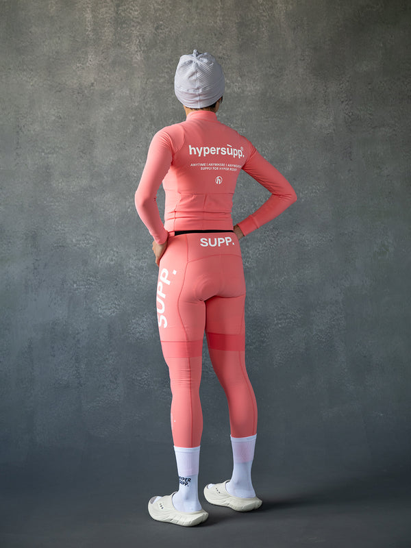 Women's Thermal Long Sleeve Jersey 5-15℃ - Sugar Coral