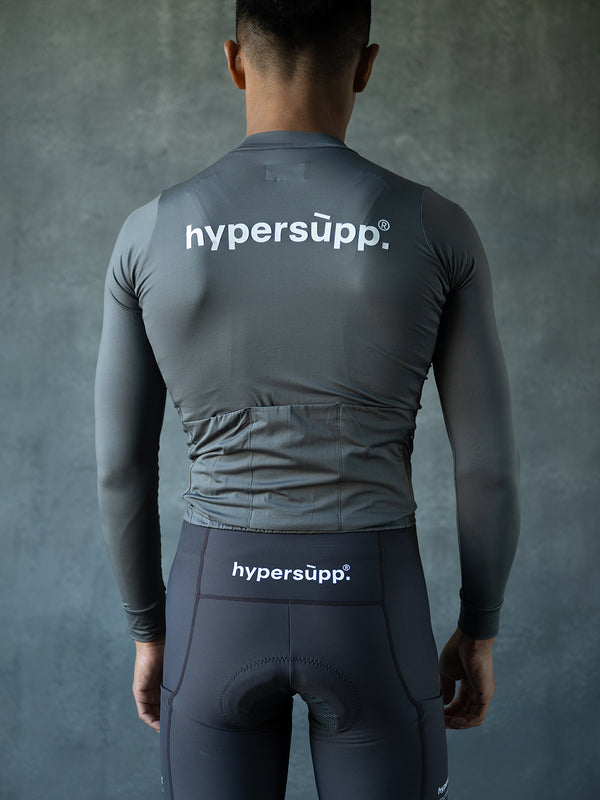 Men's Performance Fleece Long Sleeve Jersey 10-20℃ - Granite Gray