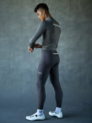Men's Performance Fleece Long Sleeve Jersey 10-20℃ - Granite Gray