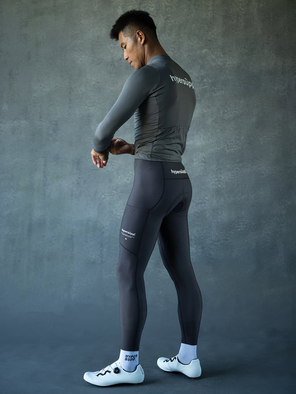 Men's Performance Fleece Long Sleeve Jersey 10-20℃ - Granite Gray