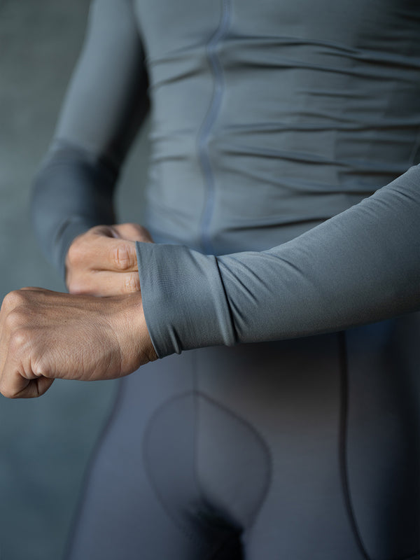 Men's Performance Fleece Long Sleeve Jersey 10-20℃ - Granite Gray