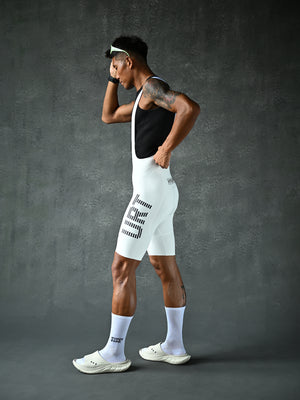 Men's Motion URT Bib Shorts - Off-White