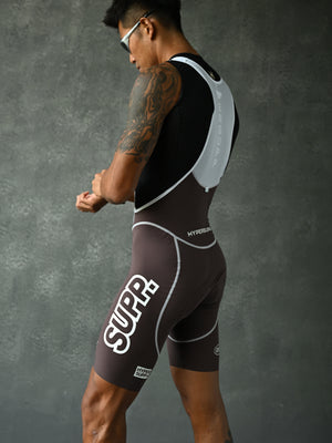 Men's Performance 1.1 Line Bib Shorts - Brown