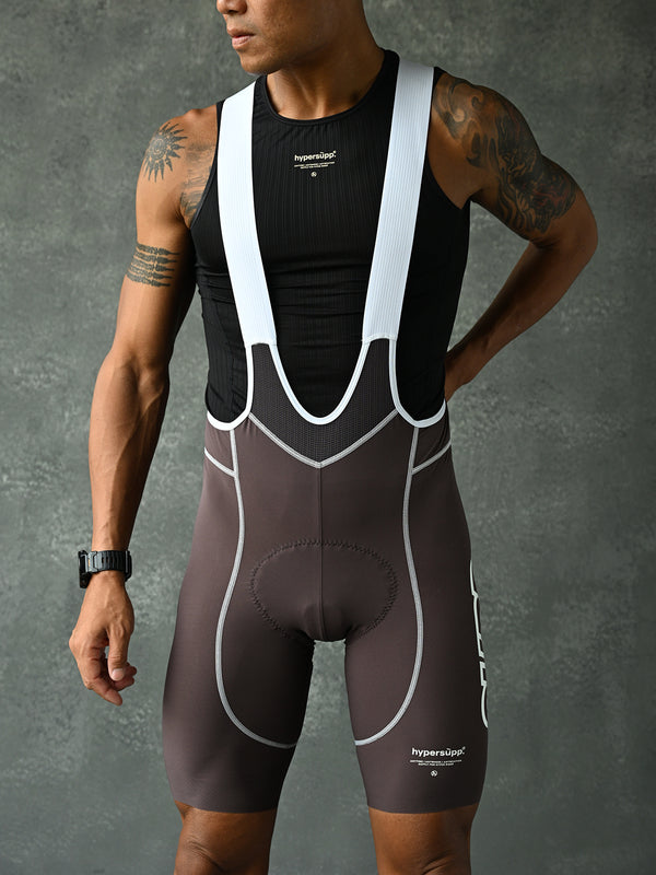 Men's Performance 1.1 Line Bib Shorts - Brown