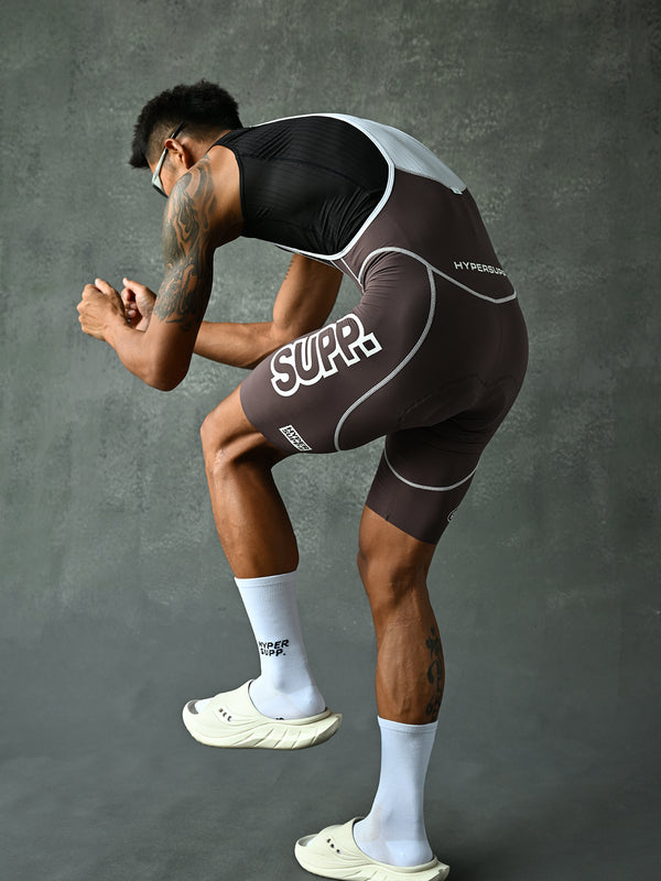Men's Performance 1.1 Line Bib Shorts - Brown