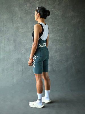 Women's Performance 1.1 SUPP Bib Shorts - Dark Green (Smooth version)