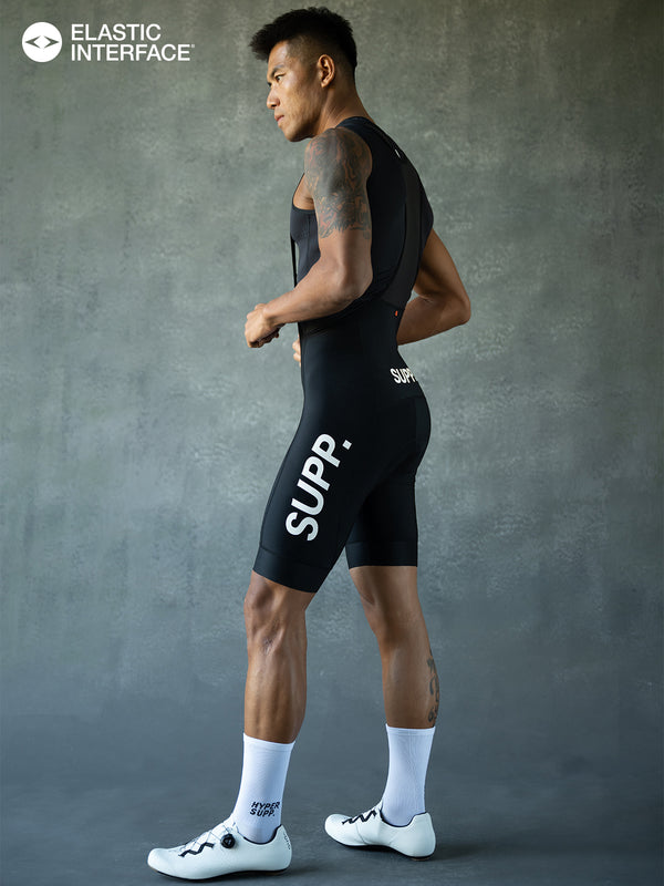 Men's SUPP. Thermal Bib Shorts- Black DWR