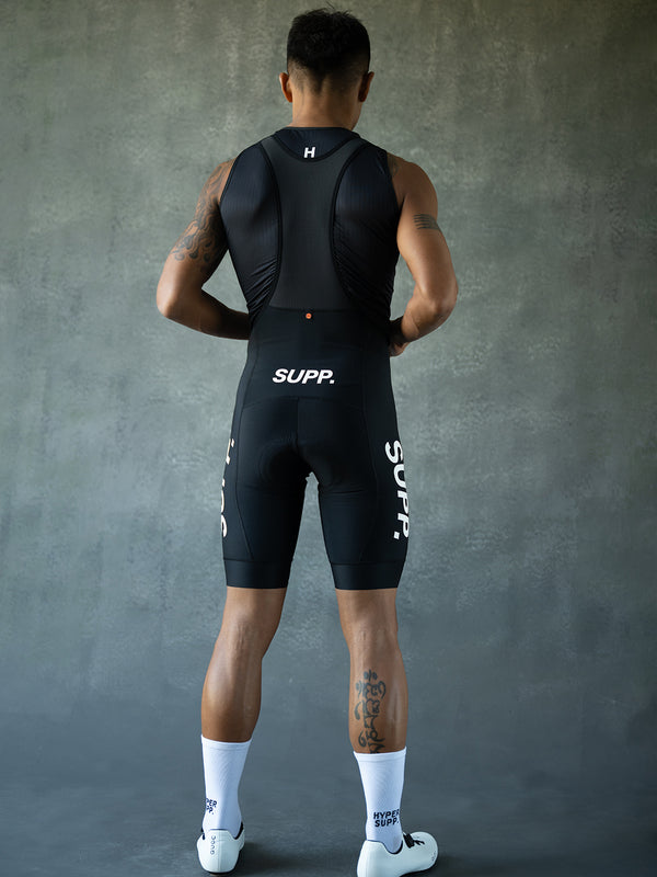 Men's SUPP. Thermal Bib Shorts- Black DWR