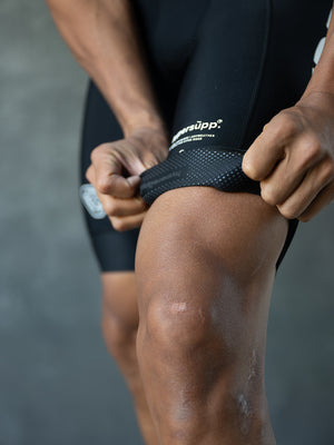 Men's SUPP. Thermal Bib Shorts- Black DWR