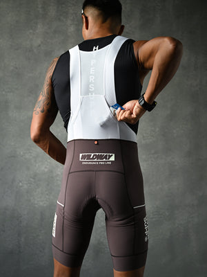 Men's  Wildway Cargo Bib Shorts - Brown