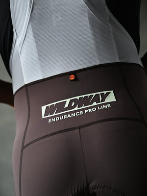 Men's  Wildway Cargo Bib Shorts - Brown