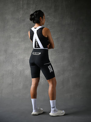 Women's  Wildway Quick Drop Cargo Bib Shorts - Black