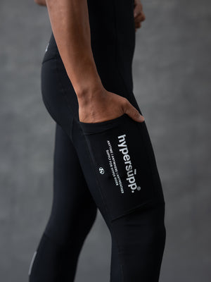 Men's Performance Deep Winter Long Bibs  0-10°C - Black