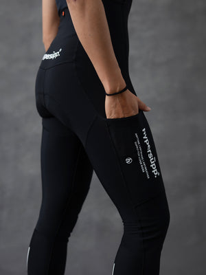 Women's Performance Deep Winter Long Bibs 0-10°C - Black