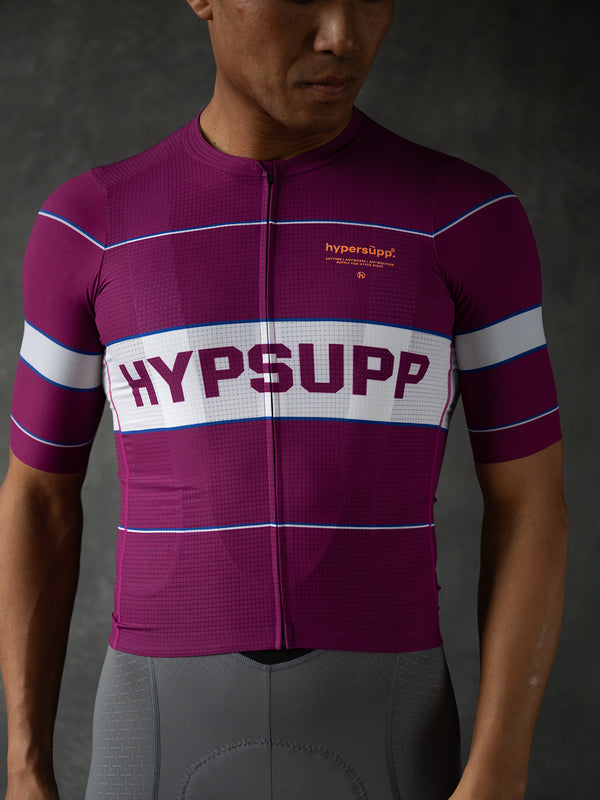 Men's Performance Retro Style Jersey - Magenta