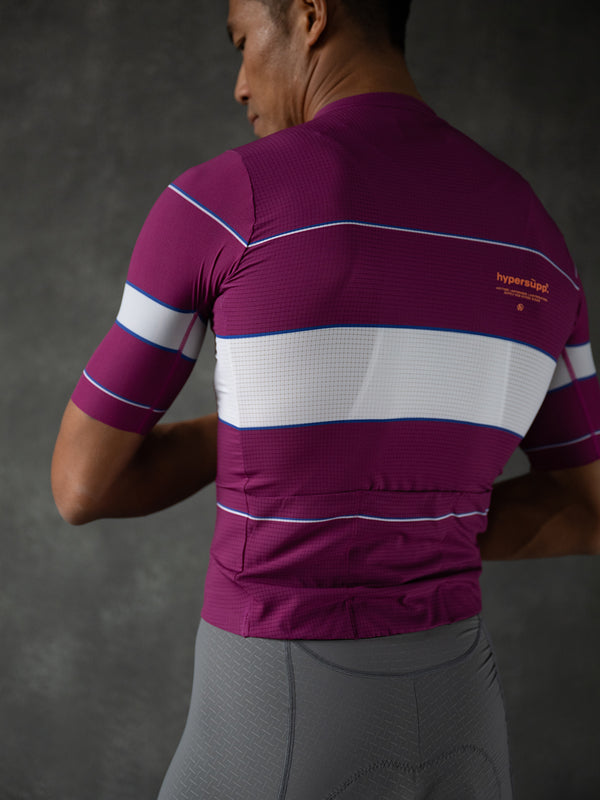 Men's Performance Retro Style Jersey - Magenta