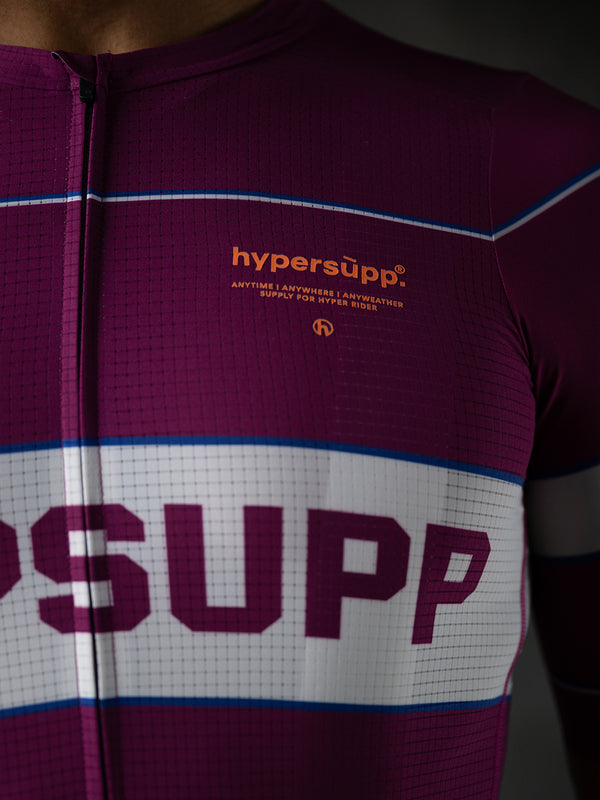 Men's Performance Retro Style Jersey - Magenta