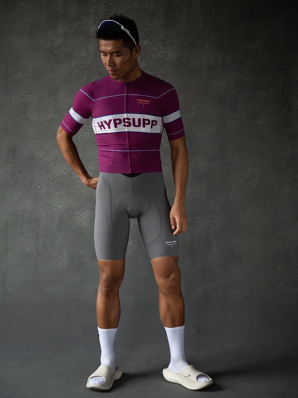 Men's Performance Retro Style Jersey - Magenta