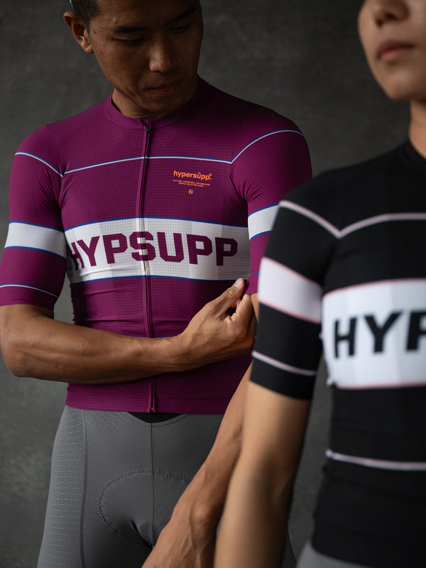 Men's Performance Retro Style Jersey - Magenta