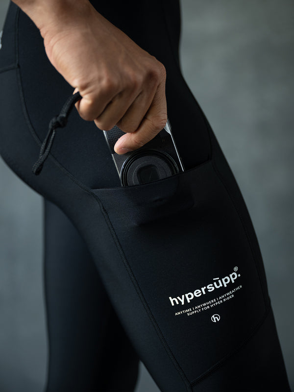 Men‘s Performance Thermal Knickers with side Pockets 8-16°C- Black