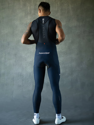 Men‘s Performance Thermal Long Bibs with Side Pockets  8-16°C - Navy