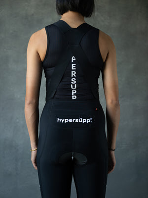 Women‘s Performance Thermal Long Bibs with Side Pockets 8-16°C- Black DWR