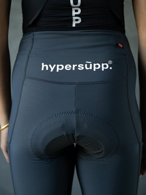 Women‘s Performance Thermal Long Bibs with Side Pockets 8-16°C- Cool Gray