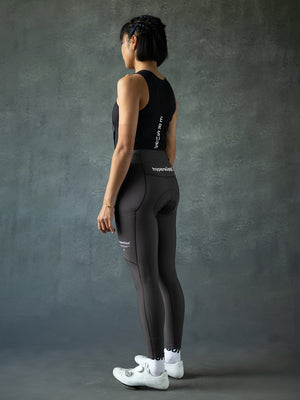 Women‘s Performance Thermal Long Bibs with Side Pockets- Taupe