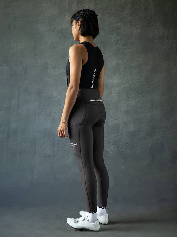 Women‘s Performance Thermal Long Bibs with Side Pockets- Taupe