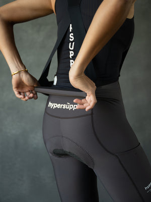 Women‘s Performance Thermal Long Bibs with Side Pockets- Taupe