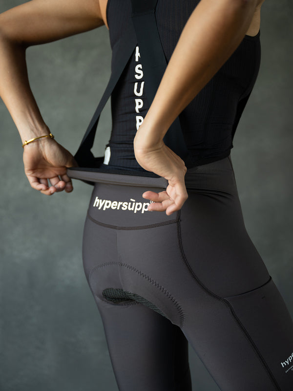 Women‘s Performance Thermal Long Bibs with Side Pockets- Taupe