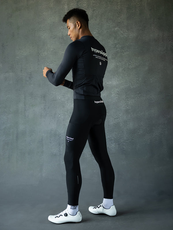 Men's Performance Light Fleece Long Sleeve Jersey 12-18° - Black