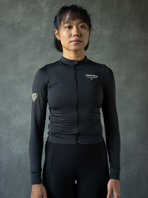 Women's Performance Light Fleece Long Sleeve Jersey 12-18° - Black