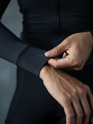 Women's Performance Light Fleece Long Sleeve Jersey 12-18° - Black