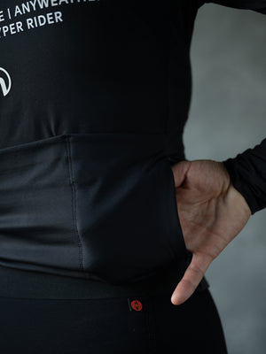 Women's Performance Light Fleece Long Sleeve Jersey 12-18° - Black