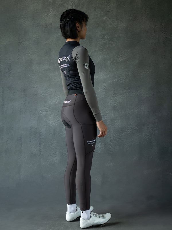 Women's Performance Light Fleece Long Sleeve Jersey 12-18°C - Black/Gray