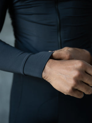 Men's Performance SUPP. Light Fleece Long Sleeve Jersey 12-18°C - Black