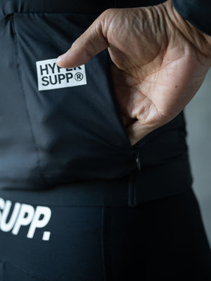 Men's Performance SUPP. Light Fleece Long Sleeve Jersey 12-18°C - Black